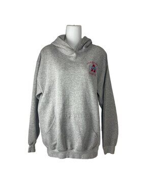 Americheer Open National Champion Hoodie Gray Size M Fleece Embroidered